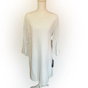 Sharagano eyelet dress. NWT size 14